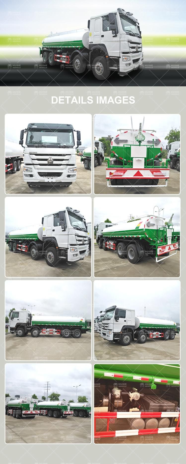 HOWO Brand Used Water Tank Truck Used Sinotruk 20000 Liter Water Tank Sino-Truck Water Tanker Used