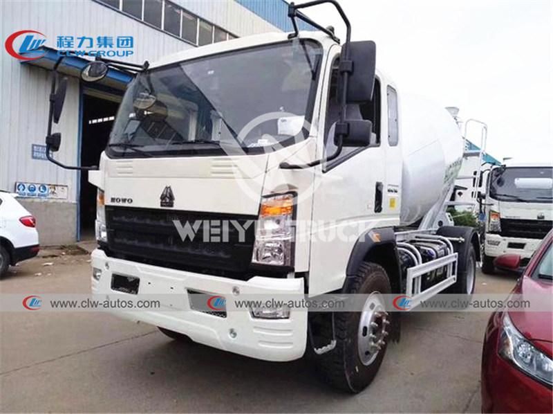 Sinotruk HOWO 4000liters 4cbm Concrete Mixer Truck Cement Mixer Drum Truck