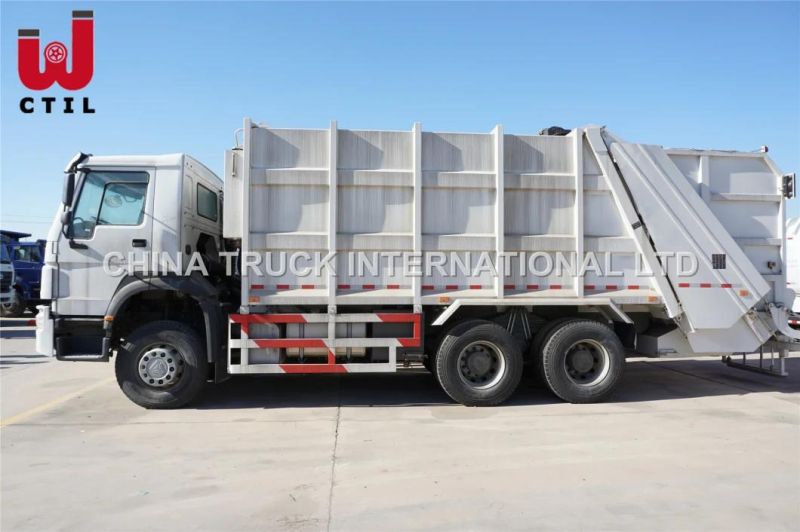 Compressed Garbage Truck 336HP Sinotruk 6X4 Garbage Truck