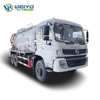 Hot Sale Dongfeng 210HP 6X4 14cubic Meters Vacuum Sewage Suction and Cleaning Truck with Combined Sewage Suction and High Pressure Jetting