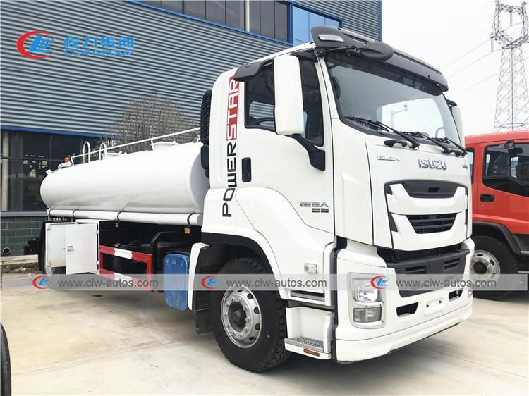 Japan 4X2 Stainless Steel 10000L 10tons Water Bowser Water Tank Lorry Sprinkler Truck