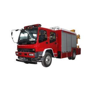 Isuzu Emergency Rescue Fire Vehicle Truck Mounted 5 Tons Crane 5tons Winch