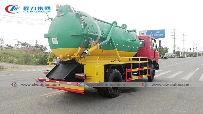 Hot Dongfeng 10, 000liters 10m3 Tanker Truck 10tons Liquid Garbage Sewage Vacuum Suction Truck
