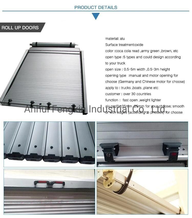 Fire Truck Aluminum Rolling Shutter Door Special Vehicles Parts