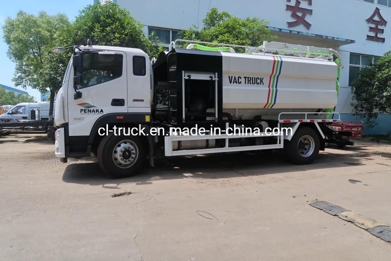 Foton Aumark 4X2 10m3 12m3 Sewage Tank Water Jetting Vacuum Truck