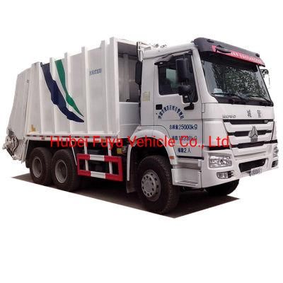 Sinotruk HOWO 18 M3 14 Tons Rear Compactor Garbage Truck Compression Refuse Truck