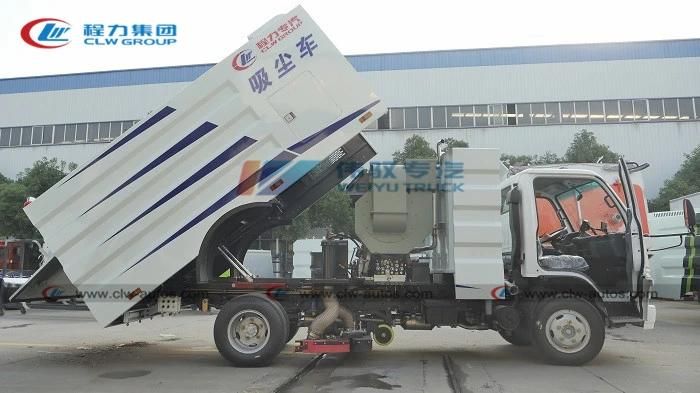 Japanese Isuzu 3-5cbm High Efficient Coal Mining Ash Cleaning Road Dust Vacuum Suction Truck