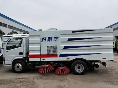 4X2 5cbm Dongfeng Road High Pressure Washing Sweeper Street Road Cleaning Truck