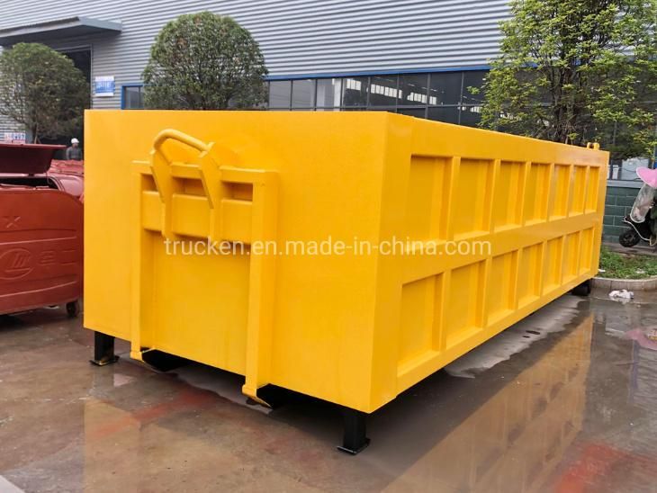 20ton Arm Hydraulic Hook Lift Garbage Truck with 20cbm Garbage Waste Container in Auto Dumping System