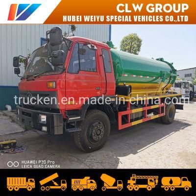 Customized 10, 000liters Vacuum Pump Cleaning Slurries Sludges Sewage Suction Truck