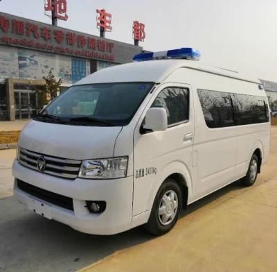 Good Quality Brand New Foton Dongfeng 4X2 Ambulance Patient Monitor Diesel Ambulance Vehicle with Folding Stretcher