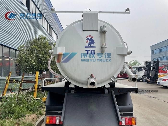 Sinotruk HOWO 8cbm High Pressure Sewer Dredge Vehicle Septic Tank Cleaning Truck Sewage Vacuum Suction Trucks