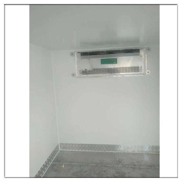 XPS/ PU Insulation CKD/CBU Refrigerated Panel Small Mini Frozen Vegetable Meat Transport Aluminum Refrigerated Truck Body for Seafood Chicken