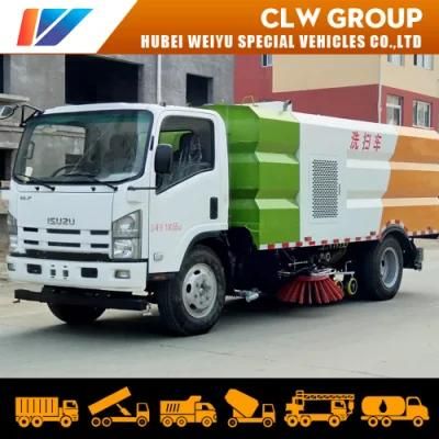 Isuzu 5tons Multi-Function Road Sweeper Equipment Sweeping Width 3.5m Working Area 56000m2/H