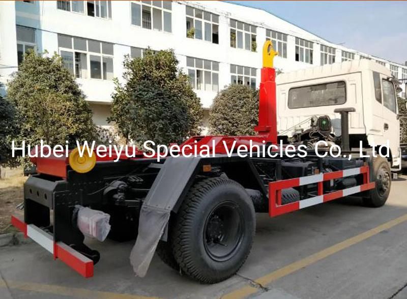 12tons 4500wheel Base Hook Arm Lift Garbage Truck Waste Collection Garbage Hydraulic Lifter Bin Lifting Roll off Truck