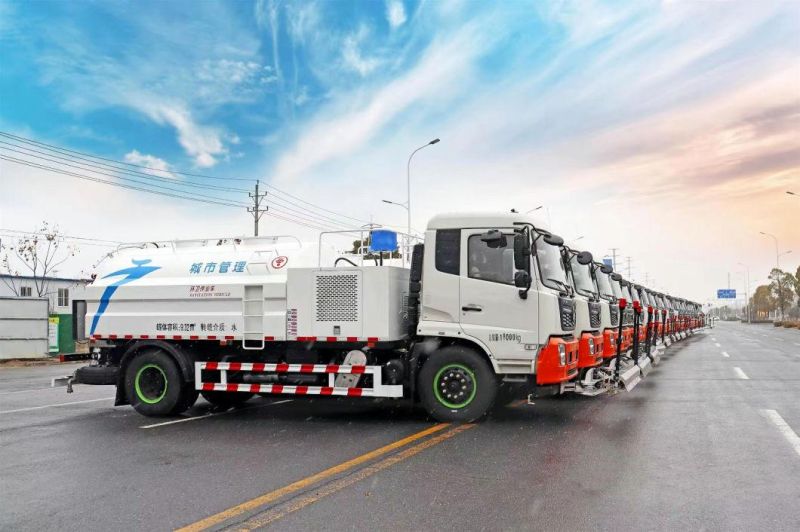 Dongfeng 4X2 Water Tank Truck Road Cleaning Truck 12cbm 12m3 15000L Spraying Vehicle Road Sprinkler Water Barrow Water Trucks