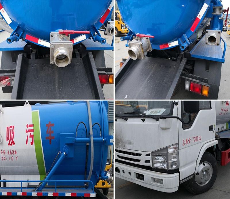 Good Quality 4*2 Small Size Mobile Sewage Suction Truck Vacuum Tank for Sale
