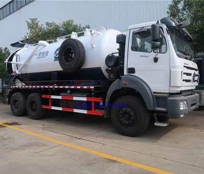 Beiben 6X4 Type 16m3 15m3 18m3 Vacuum Truck for Sale