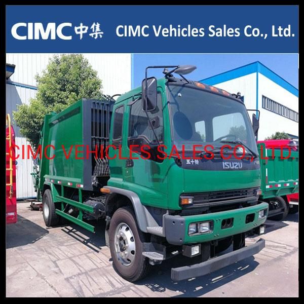 China Isuzu Fvr 6wheeler Waste Disposal Truck 10m3 12m3 with 6HK1 Engine