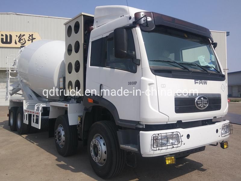 High performance durable low fuel consumption 9m3 concrete mixer truck