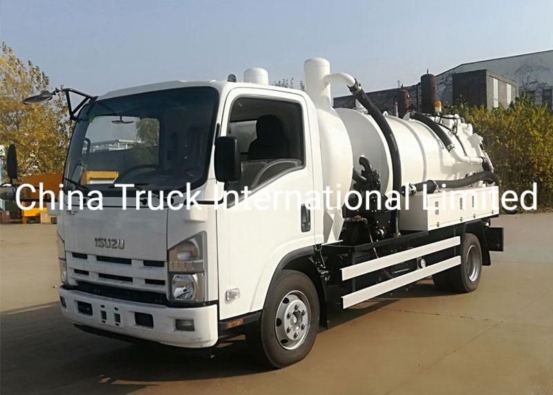Isuzu Nqr 700p 4*2 189HP Used Sewage Suction Truck