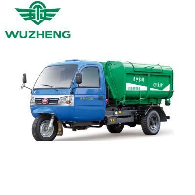 WAW Hydraulic Lifter Garbage Three Wheel Truck