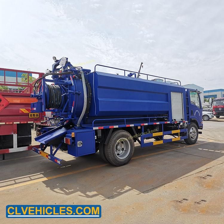 Isuzu 10000L 190HP Water Jetting Truck Sewer Sewage Suct Truck