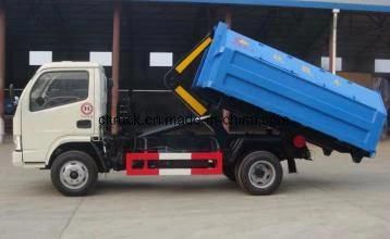 Dongfeng Foton Light Duty 4X2 5m3/5ton/ 5 Cubic Meter Hook Lift Garbage Truck