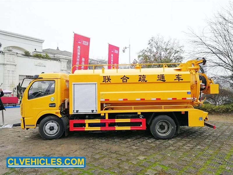 Dongfeng Sewage Vacuum Jetting Industrial Jetting and Flushing Truck
