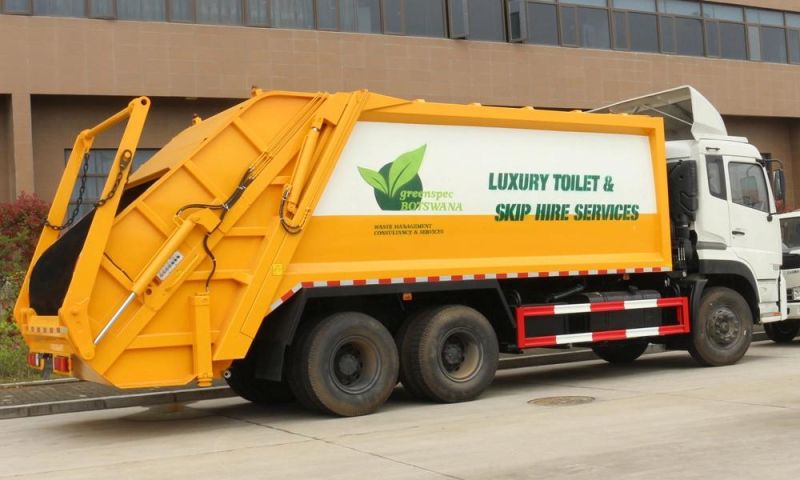 6*4 18m3 Dongfeng Rear Load Refuse Collector Garbage Compactor Truck