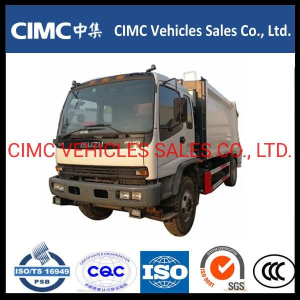 Isuzu F Series Waste Compactor Price Camion Truck De Basura 12cbm