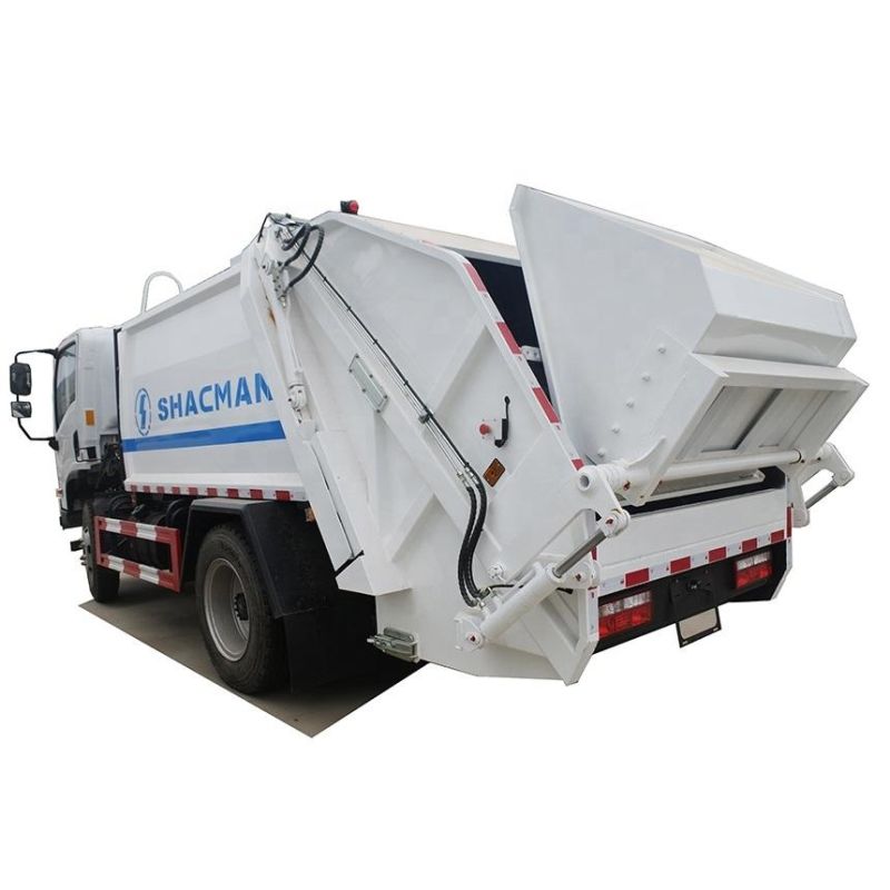 Shacman 4X2 Compactor Garbage Truck with 6cbm Compartment Box and 1.2 M3 Hopper for Sales