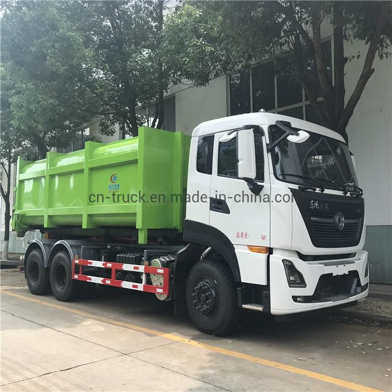 10wheels Good Price New Container Hook Lift Garbage Truck