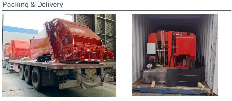 6cbm Refuse Compactor Truck Upper Body Part with High Quality Compression System and Remote Operation System for Sales