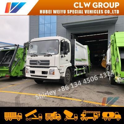 Chinese Dongfeng Sinotruk Garbage Compression Vehicle 10t Rear Loader Refuse Truck 10tons for Africa