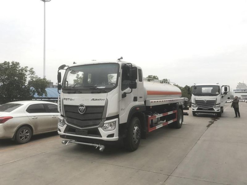 Foton 4X2 Water Bowser Tanker Trucks with Sprinking Function