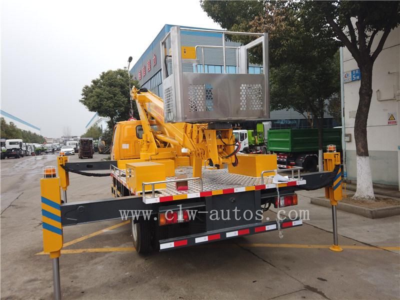 Jmc 4X2 16meters Telescopic Aerial Work Platform Truck with Hydraulic Lifter Boom Truck