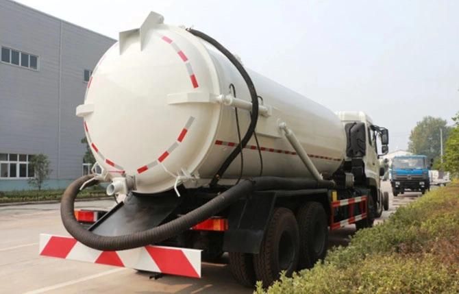 6X4 Vacuum Hydraulic Cylinder Sewage Suction Truck