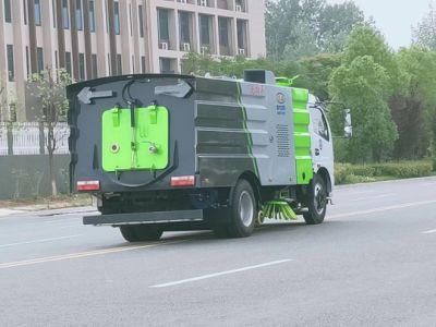 Outdoor Truck Mounted Vacuum Street Sweeper 4m3 Road Sweeper Truck