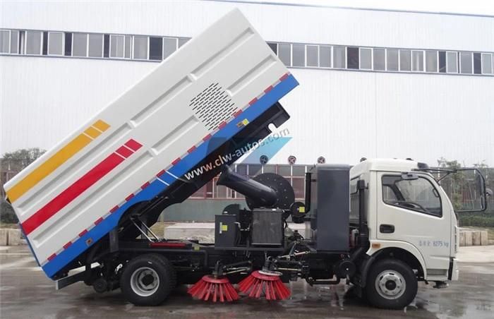 Dongfeng 8cbm Road Sweeper Truck Pavement Sweepers Truck with 4 Brushes