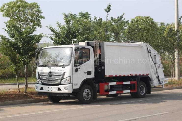 Foton 4X2 8cbm 120HP Refuse Collection Vehicle Garbage Compactor Truck