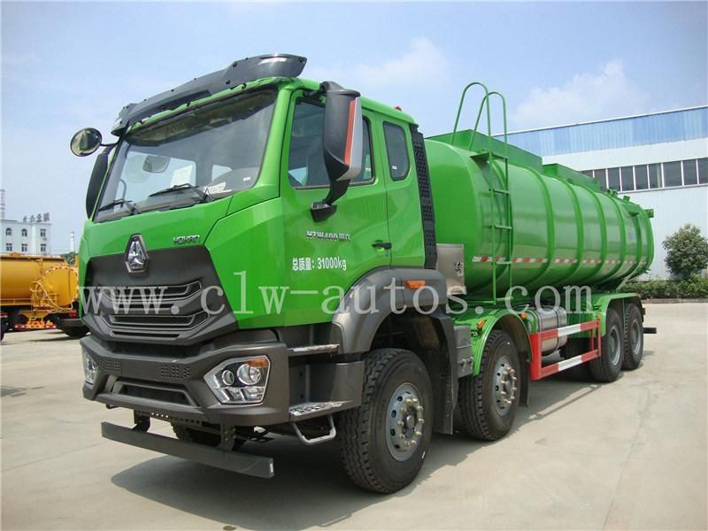 8X4 Sinotruk Hohan 19m3 Heavy Duty High Pressure 19000litres Sewage Suction Transport Tank Truck with High Pressure Hose for Sale