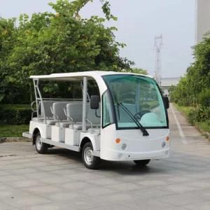 Wholesale Manufacturers White 14 Seaters Electric Sightseeing Car (DN-14)