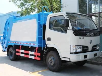 China Factory 5cbm 6cbm 8cbm Sanitation Waste Container Truck Refuse Compactor Garbage Truck Price