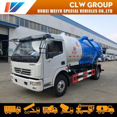8000liters Vacuum Sewage Suction Truck Sewer Cleaning with Vacuum Pump