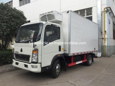 Rhd 4X2 Mini 5 Meters Long Van 3ton 4ton 5ton Thermo King Refrigerator Truck