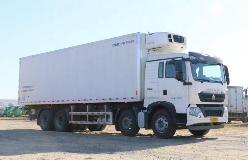 Sinotruk HOWO 45cbm 20ton Freezer Refrigerator 8X4 Refrigerated Heavy Truck