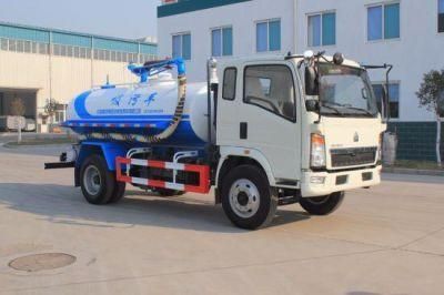 HOWO 4X2 8cbm Sludge Tank Sewage Suction Truck