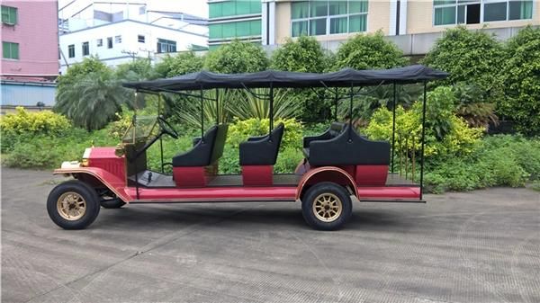 Comfortable Golf Course Battery Powered Tourist Shuttle Car for Sightseeing