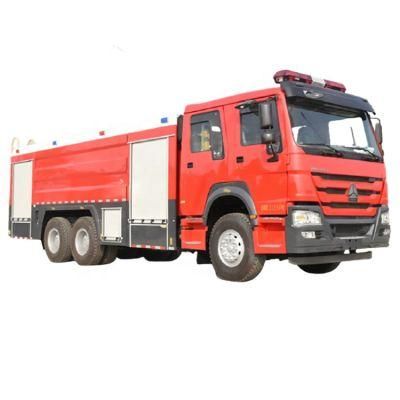 LHD or Rhd Sinotruck HOWO 10000liters 6X4 Airport Combined Dry Powder Foam Water Tanker Fire Fighting Trucks